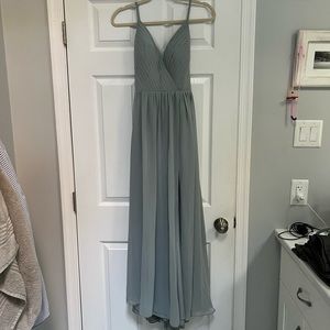 Azazie Dress, Dolphin Grey, size A6